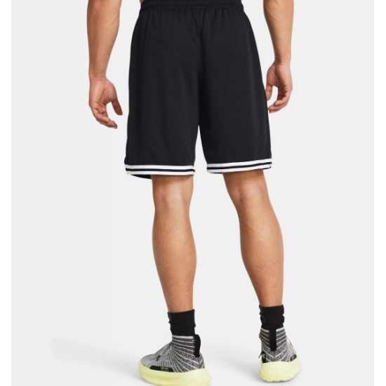 UA PERIMETER SHORTS BLACK/WHITE