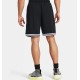 UA PERIMETER SHORTS BLACK/WHITE