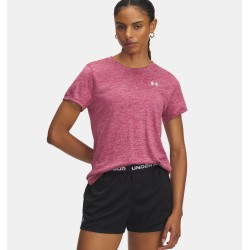 UA TECH SSC TWIST TEE FUCHSIA DUST/WHT
