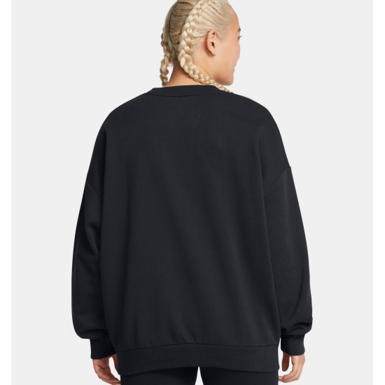 UA RIAVAL FLEECE OS CREW BLACK UA RIAVAL FLEECE OS CREW BLACK