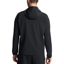 UA RIVAL WVN WINDBREAKER BLACK