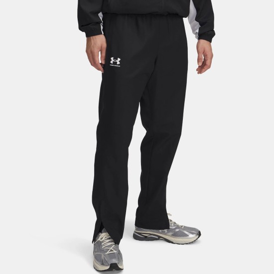 UA RIVAL WVN WINDBREAKER PNT BLACK