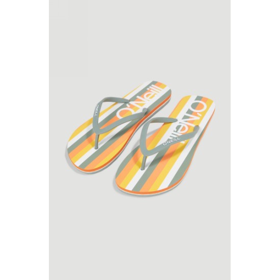 PROFILE GRAPHIC SANDALS ORANGE MULTISTRIPE