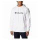 M CSC BASIC LOGO II HOODIE  WHITE/BLACK