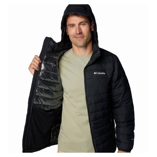 POWDER LITE II HOODED JACKET BLACK