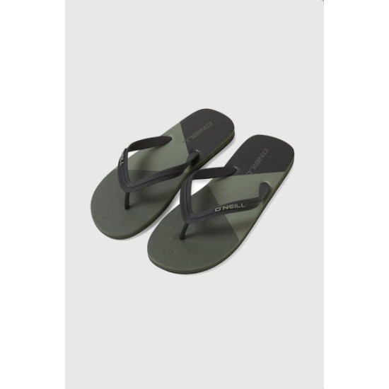 PROFILE COLOR BLOCK SANDALS DEEP LICHEN GR. COLOUR BLOCK