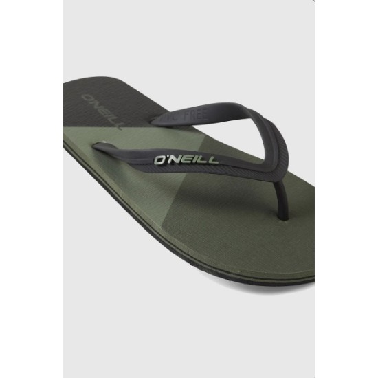 PROFILE COLOR BLOCK SANDALS DEEP LICHEN GR. COLOUR BLOCK