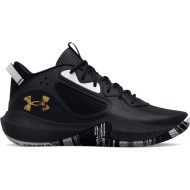 UA GS LOCKDOWN 6 BLACK/BLACK/METALLIC GOLD