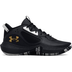 UA GS LOCKDOWN 6 BLACK/BLACK/METALLIC GOLD