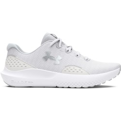 UA W CHARGED SURGE 4 WHT/GRY