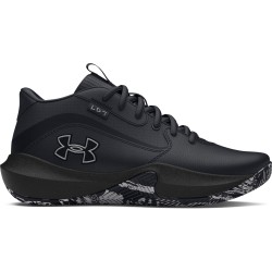 UA GS LOCKDOWN  BLACK/BLACK/METALLIC SILVER