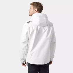 CREW HOODED MIDLAYER JACKET 2 WHITE
