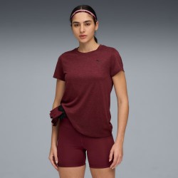 W TAD ESSENTIAL HEATHER TEE RUBY SHIMMER HTR