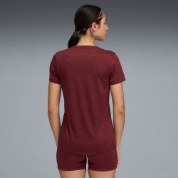 W TAD ESSENTIAL HEATHER TEE RUBY SHIMMER HTR