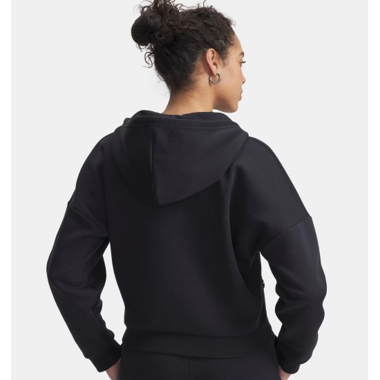 RIVAL FLC PIPED HZ HOODIE BLACK