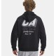 UA RIVAL FLEECE HBR LOGO HD BLACK