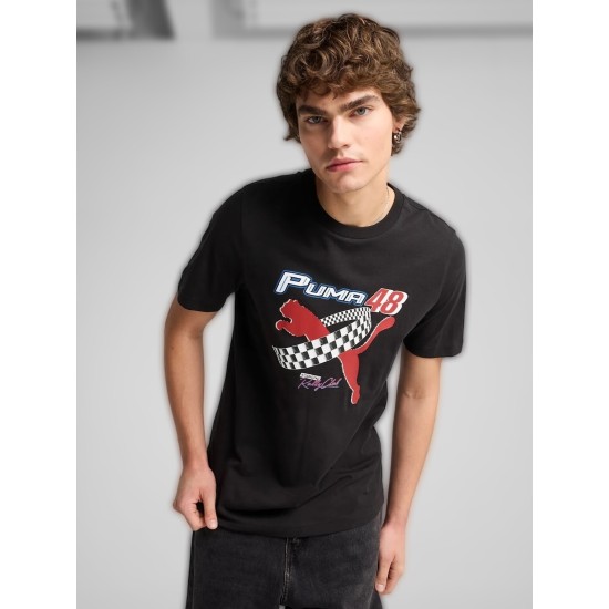 GRAPHICS MOTO TEE P BLACK