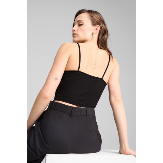 WARDROBE  ESS RIBBED TANK TOP P BLACK