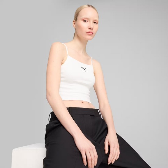 WARDROBE  ESS RIBBED TANK TOP P WHITE