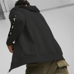 ESS+ TAPE FULL ZIP HOODIE PUMA BLACK