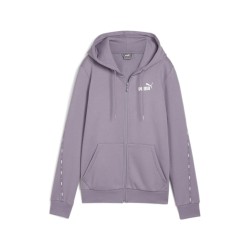 ESS TAPE FULL ZIP HOODIE PALE PLUM
