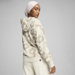 ESS+ CLASS ACT AOP HOODIE ALPINE SNOW