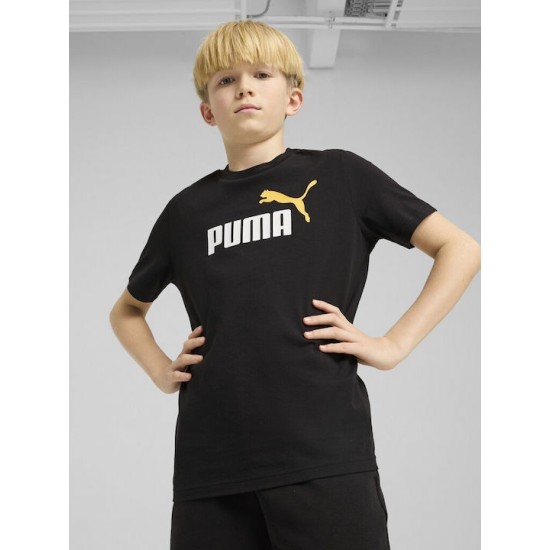 ESS 2 COLOR No1 LOGO TEE P BLACK/SUNNY YELLOW