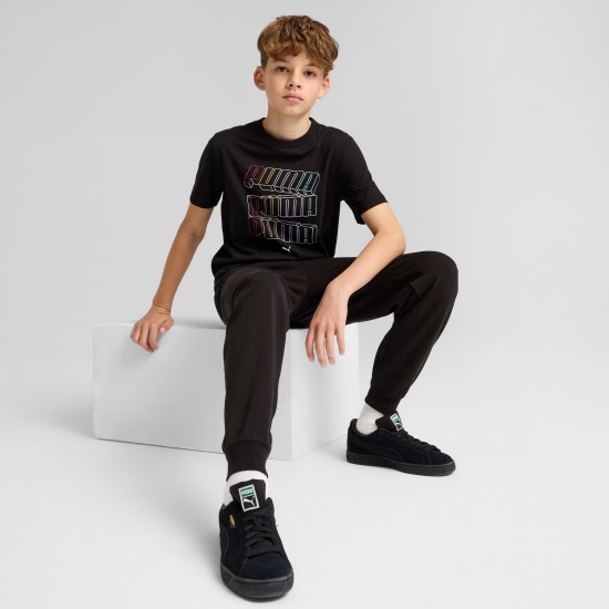 ESS LOGO LAB HOG TEE P.BLACK