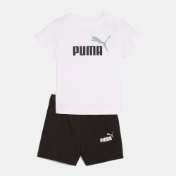 ESS TEE AND SHORTS SET P WHITE
