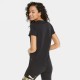 W PUMA ESS+ METALLIC LOGO T-SHIRT BLACK/GOLD FOIL
