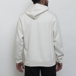 PULL OVER HOODY SWEAT WHT SAND