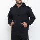 ZIP THROUGH HOODY BLACK ZIP THROUGH HOODY BLACK