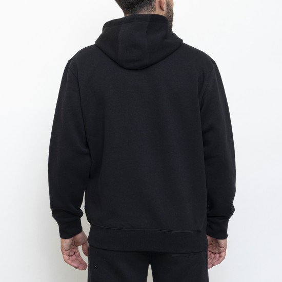 ZIP THROUGH HOODY BLACK ZIP THROUGH HOODY BLACK