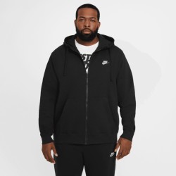 M NSW FZ CLUB FLEECE   BLACK/BLACK/WHITE M NSW FZ CLUB FLEECE   BLACK/BLACK/WHITE