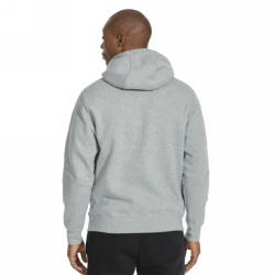 M NSW FZ CLUB FLEECE  DK GREY HEATHER/MATTE SILVER/WHITE M NSW FZ CLUB FLEECE  DK GREY HEATHER/MATTE SILVER/WHITE