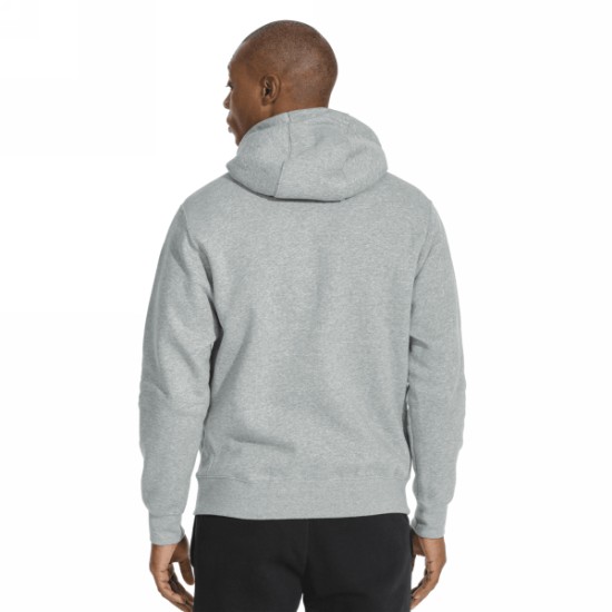 M NSW FZ CLUB FLEECE  DK GREY HEATHER/MATTE SILVER/WHITE