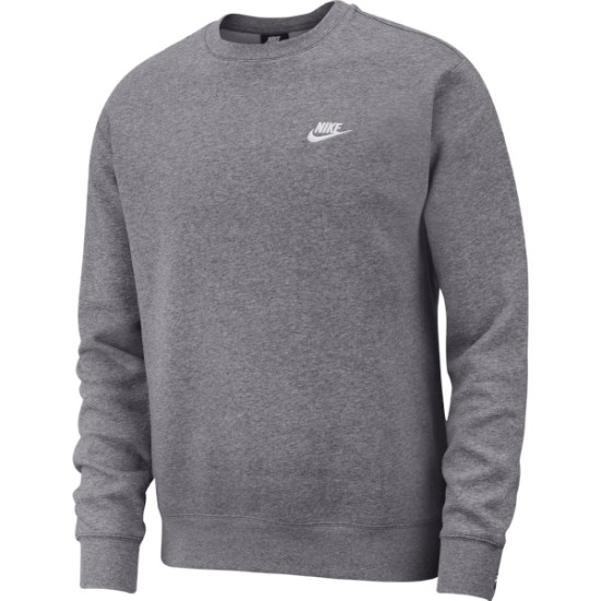 M NSW CLUB CRW BB   CHARCOAL HEATHR/WHITE
