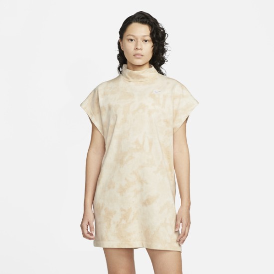 W NSW WASH JRSY DRESS  SANDDRIFT/WHITE