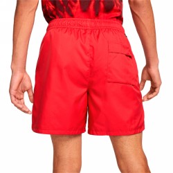M NK CLUB WVN LND FLOW SHORT  UNIVERSITY RED/WHITE