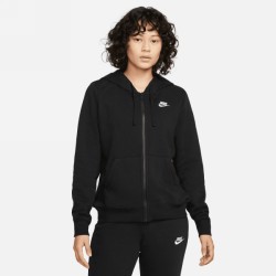 W  NSW  CLUB FZ  FLEECE   BLACK/WHITE