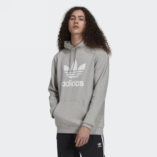TREFOIL HOODY MGREYH/WHITE