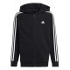 U 3S FL FZ HOOD BLACK/WHITE