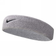 NIKE SWOOSH HEADBAND GREY HEATHER/BLACK