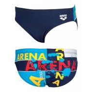 B WOODBLOCK JR BRIEF NAVY/TURQUISE