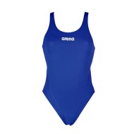 W SOLID SWIM TECH HIGH ROYAL,WHITW